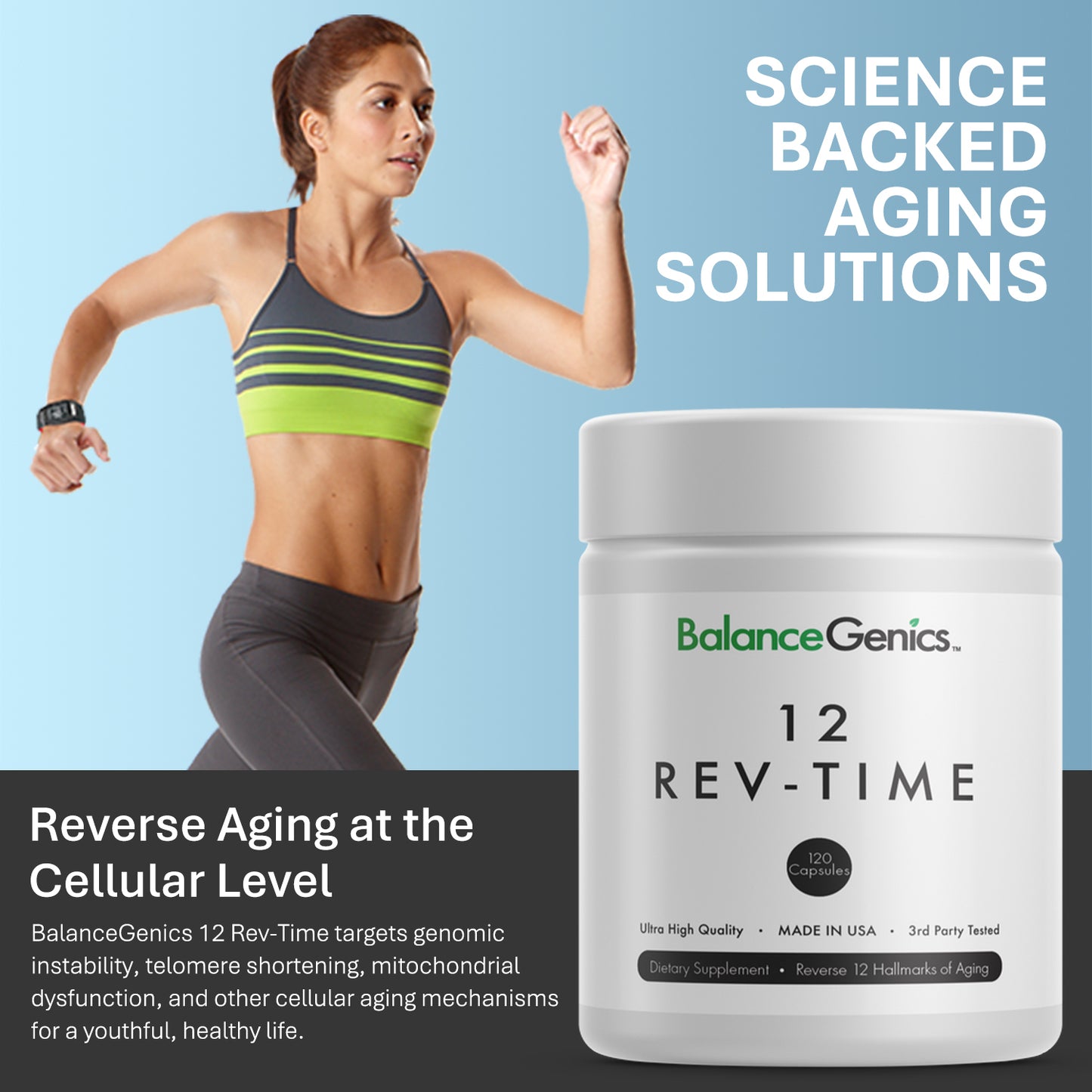 12 Rev-Time Complex | Reverse 12 Hallmarks of Aging | Anti-aging | BalanceGenics  (How100.com)