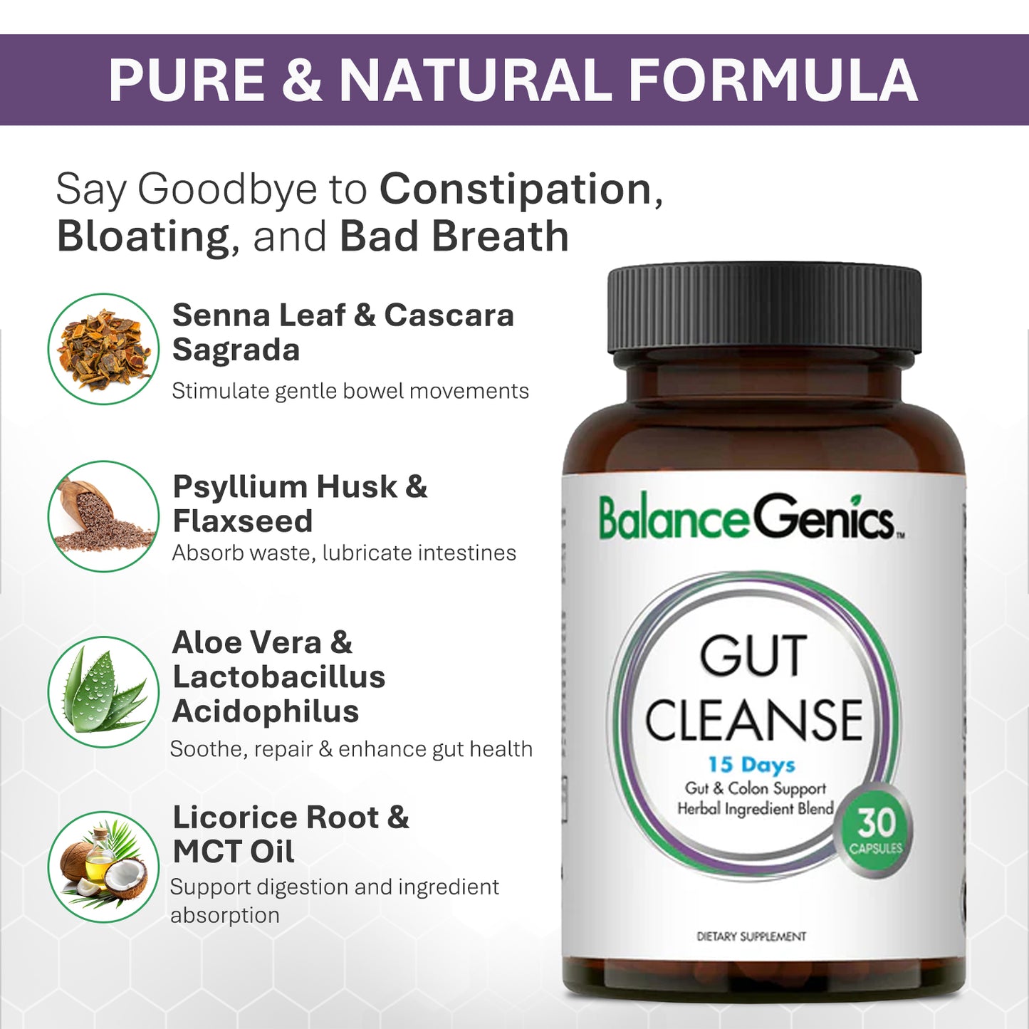 15 Days Gut Cleanse | Weight Control | Eat Without Stress | Anti-aging | BalanceGenics
