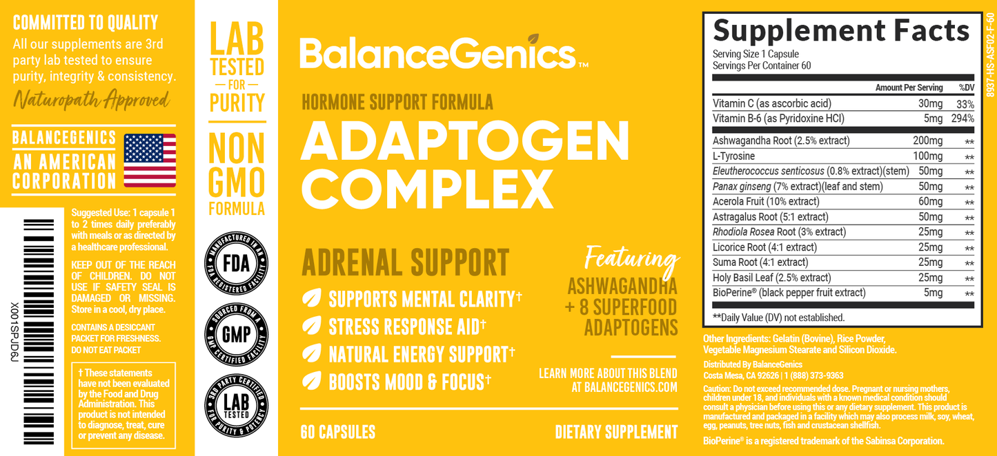 Ashwagandha - Superfood Adaptogens Complex