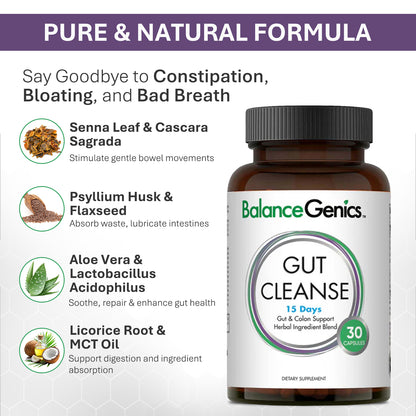 15 Days Gut Cleanse | Weight Control | Eat Without Stress | Anti-aging | BalanceGenics  