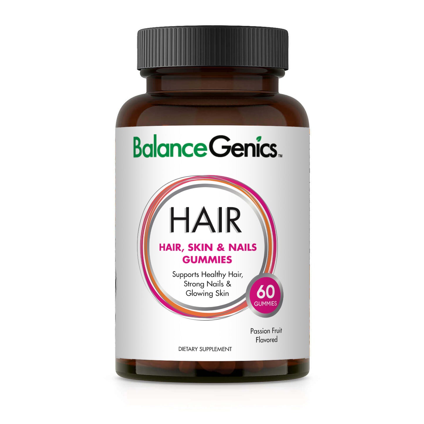 Hair Skin and Nails Gummies Supplement | With Biotin and Collagen | Anti-aging | BalanceGenics (How100.com)